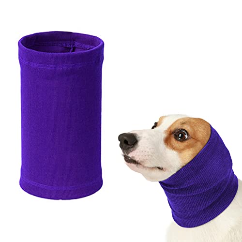 Wiederverwendbare Kopfmanschette ESI Wear für Hals-Ohren-Wärmer-Hunde-Snood-Haustierbedarf(MITLila) von Mixoro