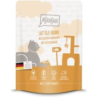 MjAMjAM Nassfutter Katze Adult, Quetschie 6x300 g Huhn & Möhrchen von MjAMjAM