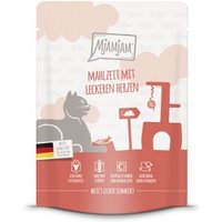 MjAMjAM Nassfutter Katze Adult, Quetschie 6x300 g mit Herzen von MjAMjAM