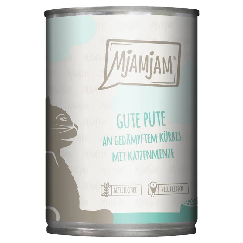 MjAMjAM 6 x 400 g - gute Pute an gedämpftem Kürbis von MjAMjAM