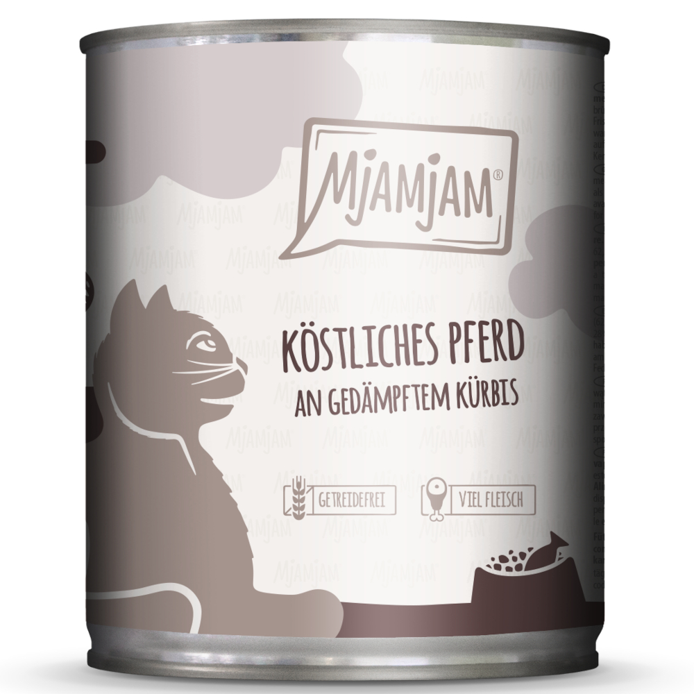 MjAMjAM 6 x 800 g - köstliches Pferd an gedämpftem Kürbis MjAMjAM 6 x 800 g - köstliches Pferd an gedämpftem Kürbis von MjAMjAM