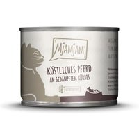 MjAMjAM Nassfutter Katze Adult 6x200 g Pferd und Kürbis von MjAMjAM