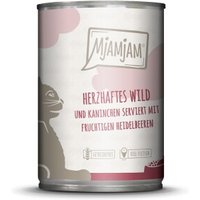 MjAMjAM Nassfutter Katze Adult 6x400 g Wild & Kaninchen von MjAMjAM