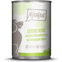 MjAMjAM Adult Hund 6 x 400 g - leckeres Rind mit gekochten Kartoffeln von MjAMjAM