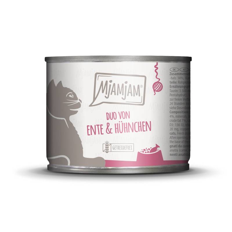 MjAMjAM DUO von Ente & Hühnchen an Möhrchen 24x200g von MjAMjAM