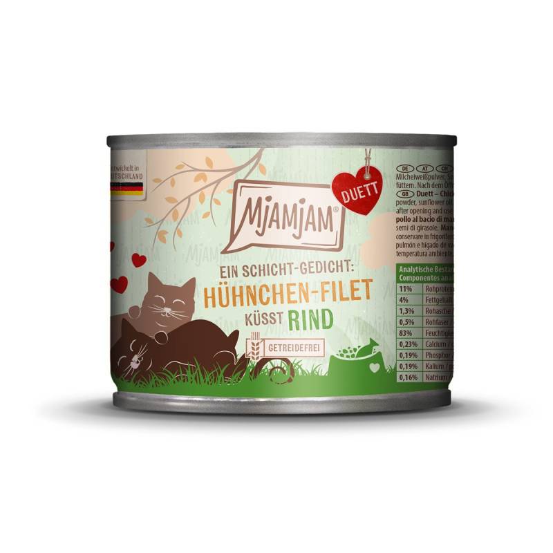 MjAMjAM Duett Hühnchen-Filet küsst Rind 6x190g von MjAMjAM