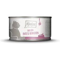 MjAMjAM Nassfutter Katze Adult, Duo 6x100 g Huhn & Ente von MjAMjAM