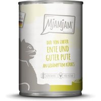 MjAMjAM Nassfutter Katze Adult, Duo 6x400 g Ente & Pute von MjAMjAM