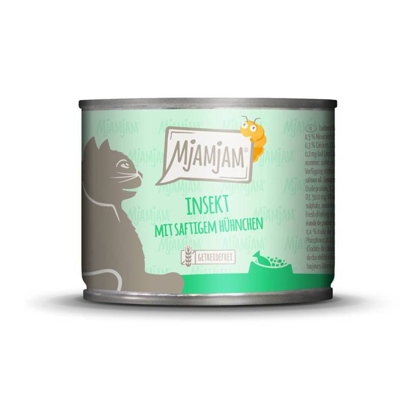 MjAMjAM - Insekt mit saftigem Hühnchen 24x200g von MjAMjAM