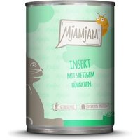 MjAMjAM Nassfutter Katze Adult 6x400 g Insekt mit saftigem Hühnchen von MjAMjAM