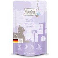 MjAMjAM Nassfutter Katze Kitten, Quetschie, Kalb mit Lachsöl 12x125 g von MjAMjAM