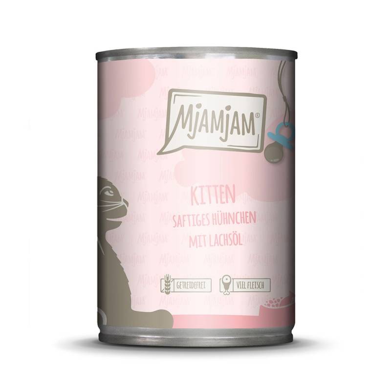 MjAMjAM - Kitten saftiges Hühnchen mit Lachsöl 6x400g von MjAMjAM