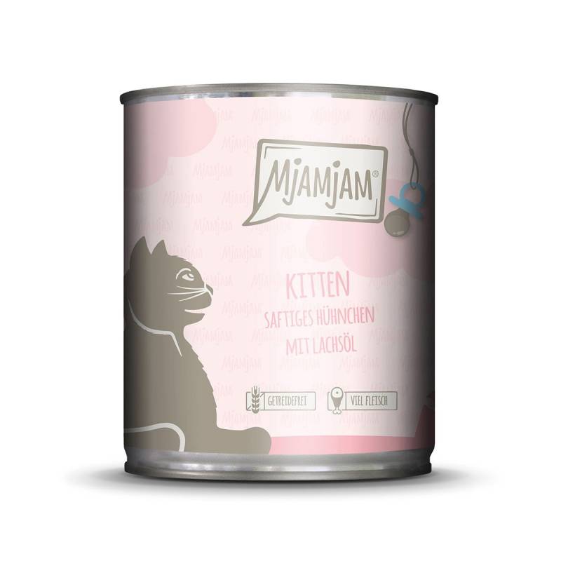 MjAMjAM - Kitten saftiges Hühnchen mit Lachsöl 6x800g von MjAMjAM