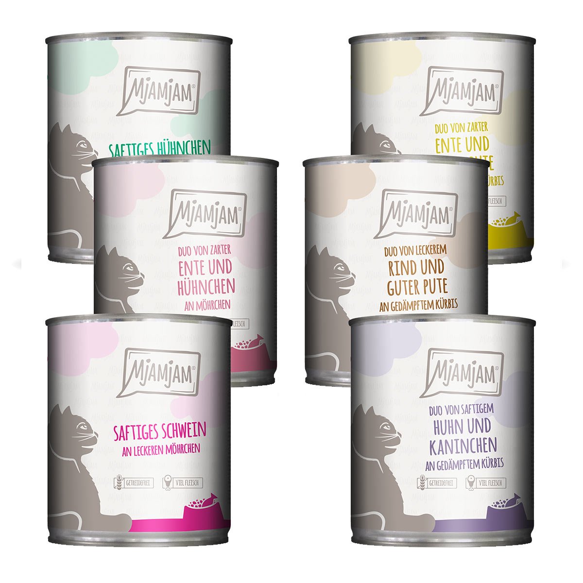 MjAMjAM Mixpaket 7 für deine Katze 6x800g von MjAMjAM