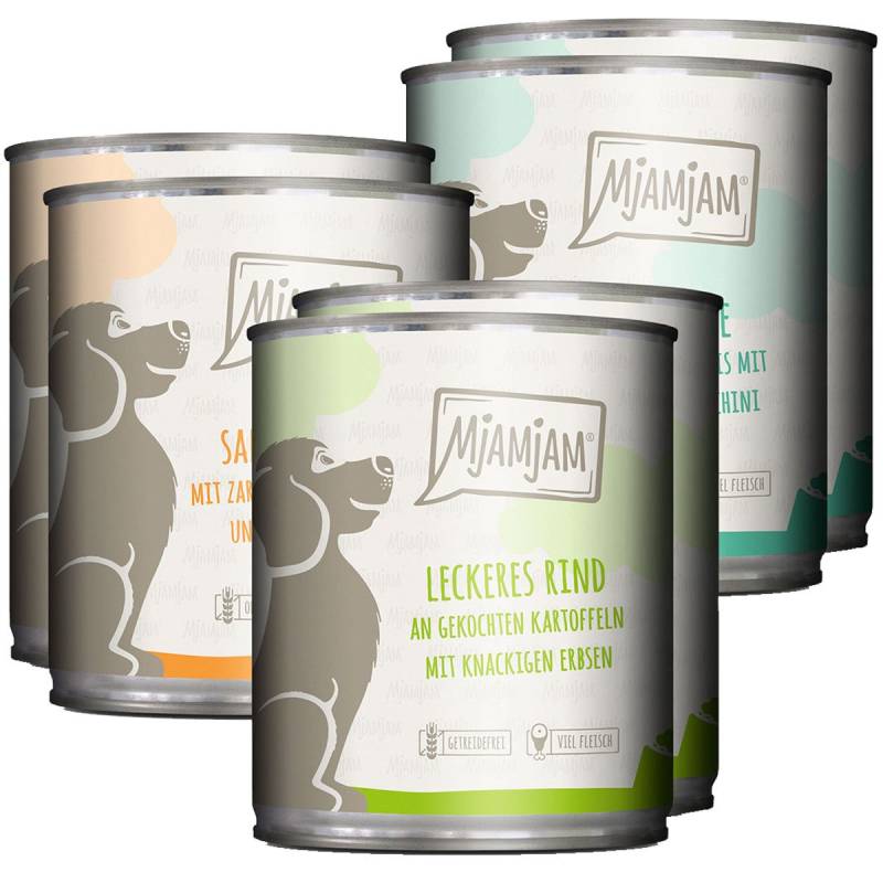 MjAMjAM Mixpaket I Huhn&Ente, Rind, Pute 6x800g von MjAMjAM