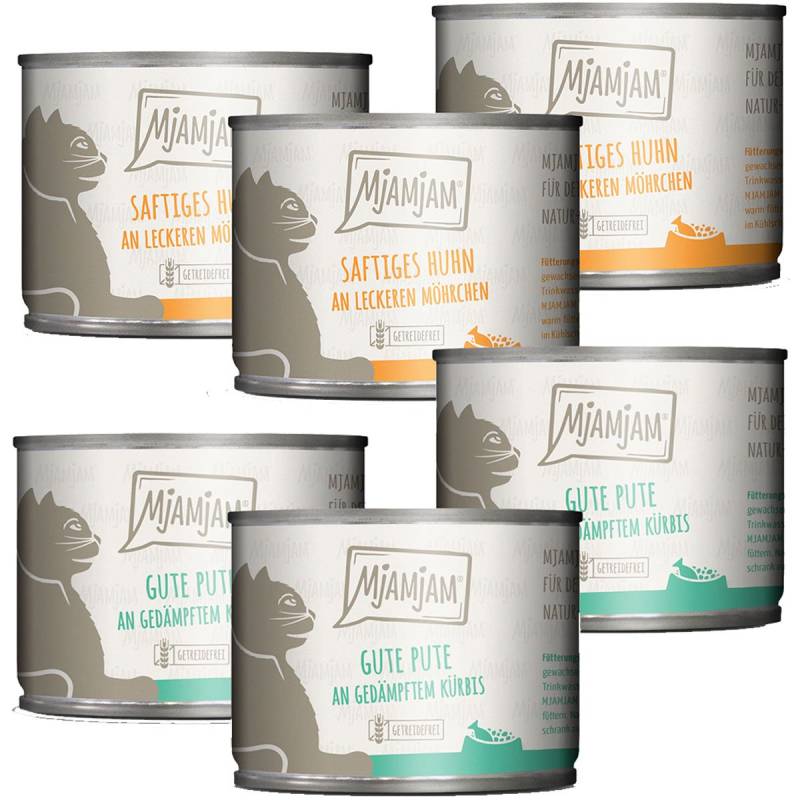 MjAMjAM Monopaket I mit Huhn&Pute 24x200g von MjAMjAM