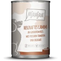 MjAMjAM Nassfutter Hund Adult Lamm an gekochtem Reis mit frischen Tomaten und Chiasaat 6x400 g von MjAMjAM