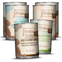 MjAMjAM Nassfutter Katze, Purer Fleischgenuss Mixpaket 6x400 g von MjAMjAM