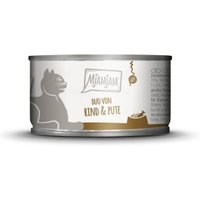 MjAMjAM Nassfutter Katze Adult, Duo 6x100 g Rind & Pute von MjAMjAM