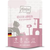 MjAMjAM Nassfutter Katze Adult, Quetschie 6x300 g Garnelen von MjAMjAM