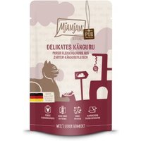 MjAMjAM Nassfutter Katze Adult, Quetschie Purer Fleischgenuss, Känguru 12x125 g von MjAMjAM