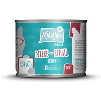 MjAMjAM Nassfutter Katze Adult, VetCat Diät Niere Renal 6x200 g Huhn von MjAMjAM