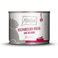 MjAMjAM Nassfutter Katze Adult 6x200 g Truthahn & Hirsch von MjAMjAM