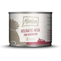 MjAMjAM Nassfutter Katze Adult 6x200 g Wild & Kaninchen von MjAMjAM