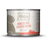 MjAMjAM Nassfutter Katze Adult 6x200 g mit Herzen von MjAMjAM