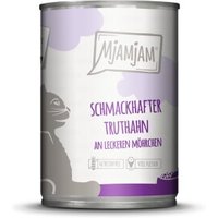 MjAMjAM Nassfutter Katze Adult 6x400 g Truthahn von MjAMjAM