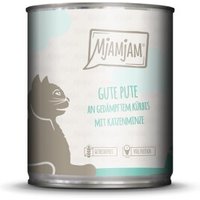 MjAMjAM Nassfutter Katze Adult 6x800 g Pute und Kürbis von MjAMjAM