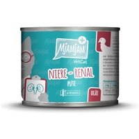 MjAMjAM Nassfutter Katze Adult, VetCat Diät Niere Renal 6x200 g Pute von MjAMjAM