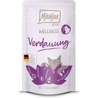 MjAMjAM Nassfutter Katze Adult, Wellness Verdauung 12x125 g Huhn von MjAMjAM