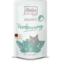 MjAMjAM Nassfutter Katze Adult, Wellness Verdauung 12x125 g Rind von MjAMjAM