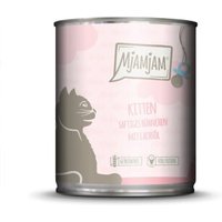 MjAMjAM Nassfutter Katze Kitten, Huhn mit Lachsöl 6x800 g von MjAMjAM