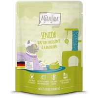 MjAMjAM Nassfutter Katze Senior, Quetschie, Ente & Kaninchen 6x300 g von MjAMjAM