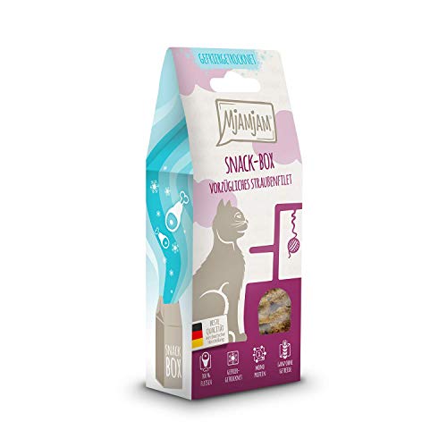 MjAMjAM Snackbox für Katzen, Strauß, 40 g (1er Pack) von MjAMjAM