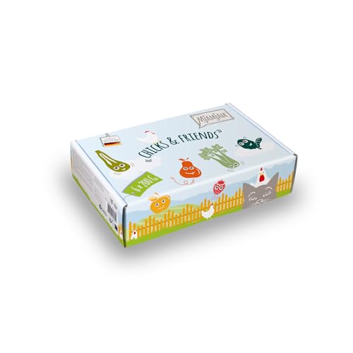 MjAMjAM - Premium Nassfutter für Katzen - Chicks & Friends Box, 6er Pack (6 x 800g), getreidefrei mit extra Fleisch von MjAMjAM