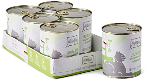 MjAMjAM - Premium Nassfutter für Katzen - leckeres Rind an gedämpftem Kürbis, 6er Pack (6 x 800 g), getreidefrei mit extra viel Fleisch von MjAMjAM