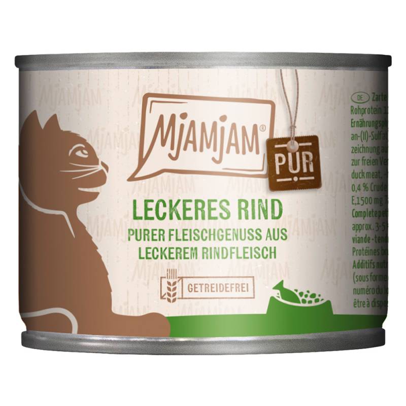 MjAMjAM Pur 6 x 200 g - leckeres Rind pur von MjAMjAM