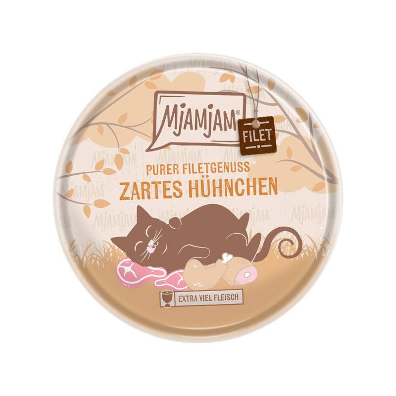 MjAMjAM Purer Filetgenuss - zartes Hühnchen 8x80g von MjAMjAM