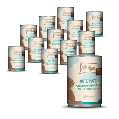 MjAMjAM - Purer Fleischgenuss - Gute Pute pur 12 x 400 g von MjAMjAM