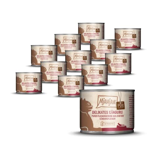 MjAMjAM - Purer Fleischgenuss - delikates Känguru pur 12 x 200 g von MjAMjAM