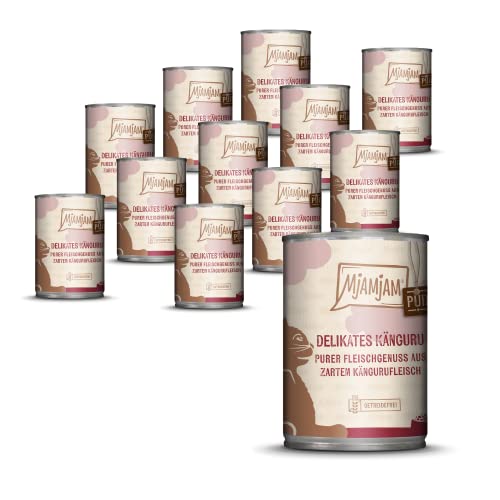 MjAMjAM - Purer Fleischgenuss - delikates Känguru pur 12 x 400 g von MjAMjAM