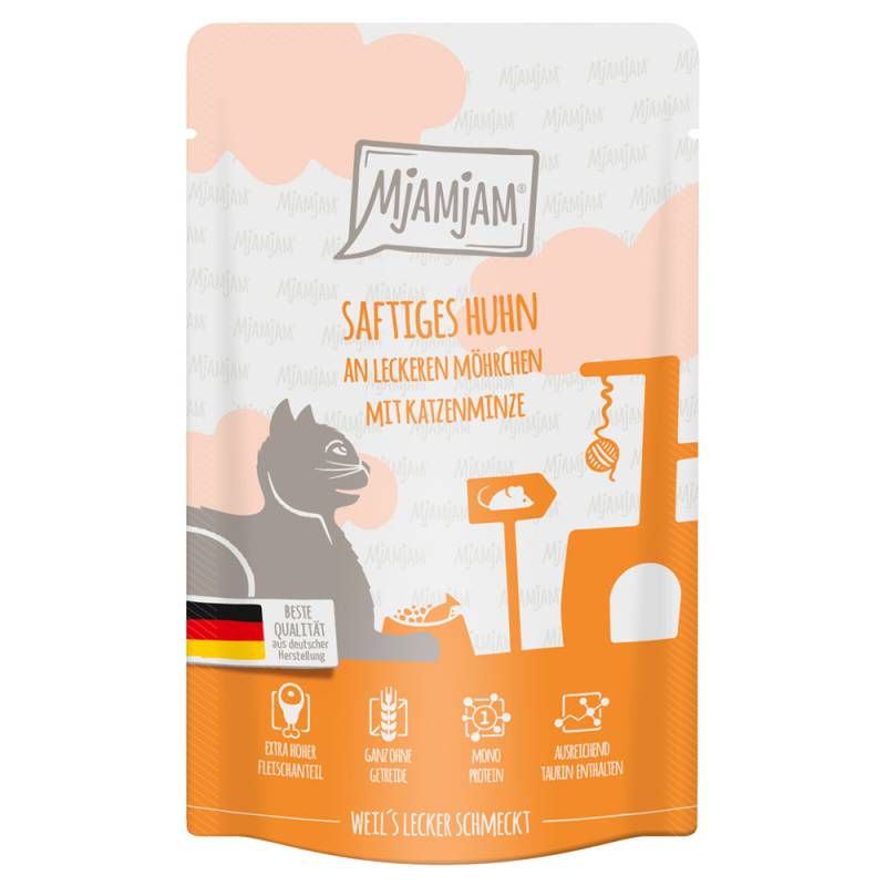 MjAMjAM Quetschie 12 x 125 g - saftiges Huhn an leckeren Möhrchen von MjAMjAM