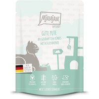 MjAMjAM Nassfutter Katze Adult, Quetschie 6x300 g Pute von MjAMjAM