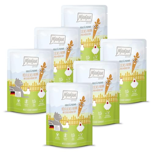 MjAMjAM - Quetschie - Chicks & Friends köstliches Huhn an feinen Möhrchen 6 x 300g von MjAMjAM