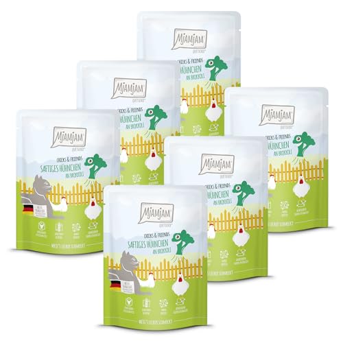 MjAMjAM - Quetschie - Chicks & Friends saftiges Hühnchen an Brokkoli 6 x 300g von MjAMjAM