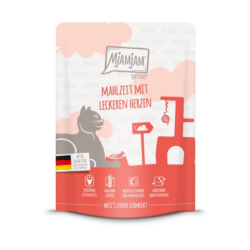 MjAMjAM Quetschie Mahlzeit mit leckeren Herzen 24x300g von MjAMjAM