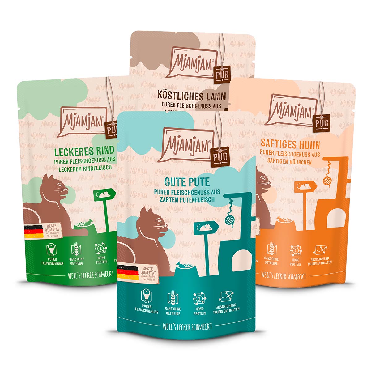 MjAMjAM Quetschie Probierpaket Purer Fleischgenuss 1 12x125g MjAMjAM Quetschie Probierpaket Purer Fleischgenuss 1 12x125g von MjAMjAM